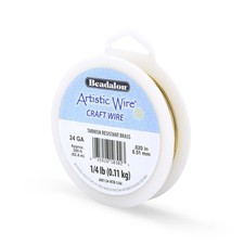24 Gauge Tarnish Resistant Brass Craft Wire 205 ft Jewelry Wire Spool