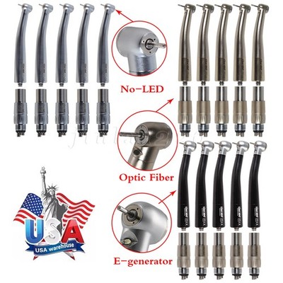 1-5 NSK Style Dental (LED Fiber Optic E-generator) Handpiece Coupling 4/6H USA