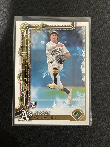 2025 Topps Holiday #H4 Jacob Wilson Rookie Card Athletics | eBay