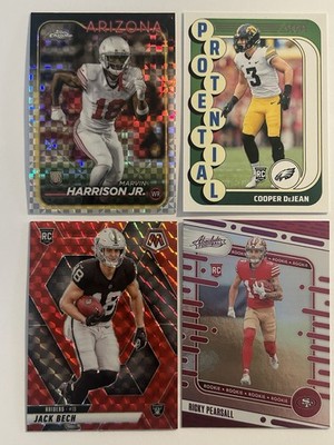 Marvin Harrison Jr Cooper DeJean Ricky Pearsall Jack Bech Rookie Lot