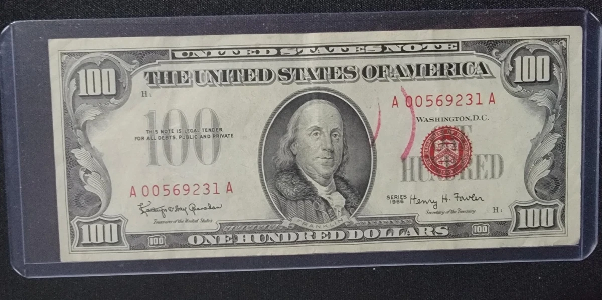 1966 $100 US Federal Reserve Small Notes for sale | eBay