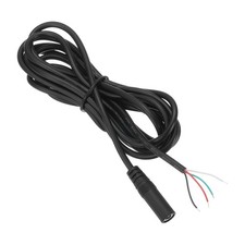 3.5mm Female Jack 1/7" TRS 3 Plug 34mm 28AWG Pole Cable, 78.7inches