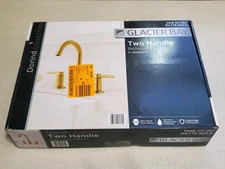 Glacier Bay Dorind 8 in. Widespread 2-Handle High-Arc Bathroom Faucet Matte Gold