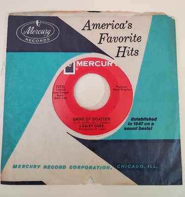Lesley Gore BRINK OF DISASTER (ROCK 45) #72726 PLAYS VG++