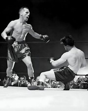 TONY ZALE vs ROCKY GRAZIANO Boxing Photo 8x10 Picture Print Photograph