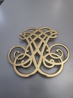 Vintage Virginia Metal Crafters Thomas Jefferson Cipher Brass Trivet - w/ Feet — photo 1