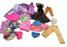 Lot of 17 Barbie Clothes Accessories/ Dress Skirts Pants Tops Bathing Suit Etc
