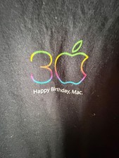 Apple employee giveaway t-shirt- Happy 30th Birthday Mac= Size XL