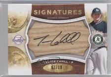 2009 Sweet Spot Signatures Brown Bat Black Ink 7/10 Trevor Cahill #S-TC Auto 0f8