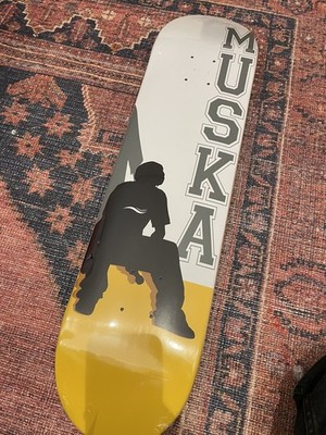2020 Shorty's Chad Muska Silhouette Skateboard Deck Yellow 7.75