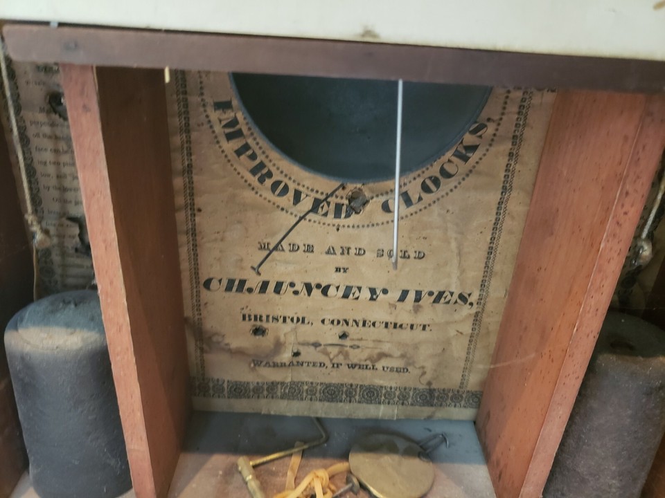 Antique c1825 Chauncy Ives Pillar & Scroll Shelf Clock RARE All ...