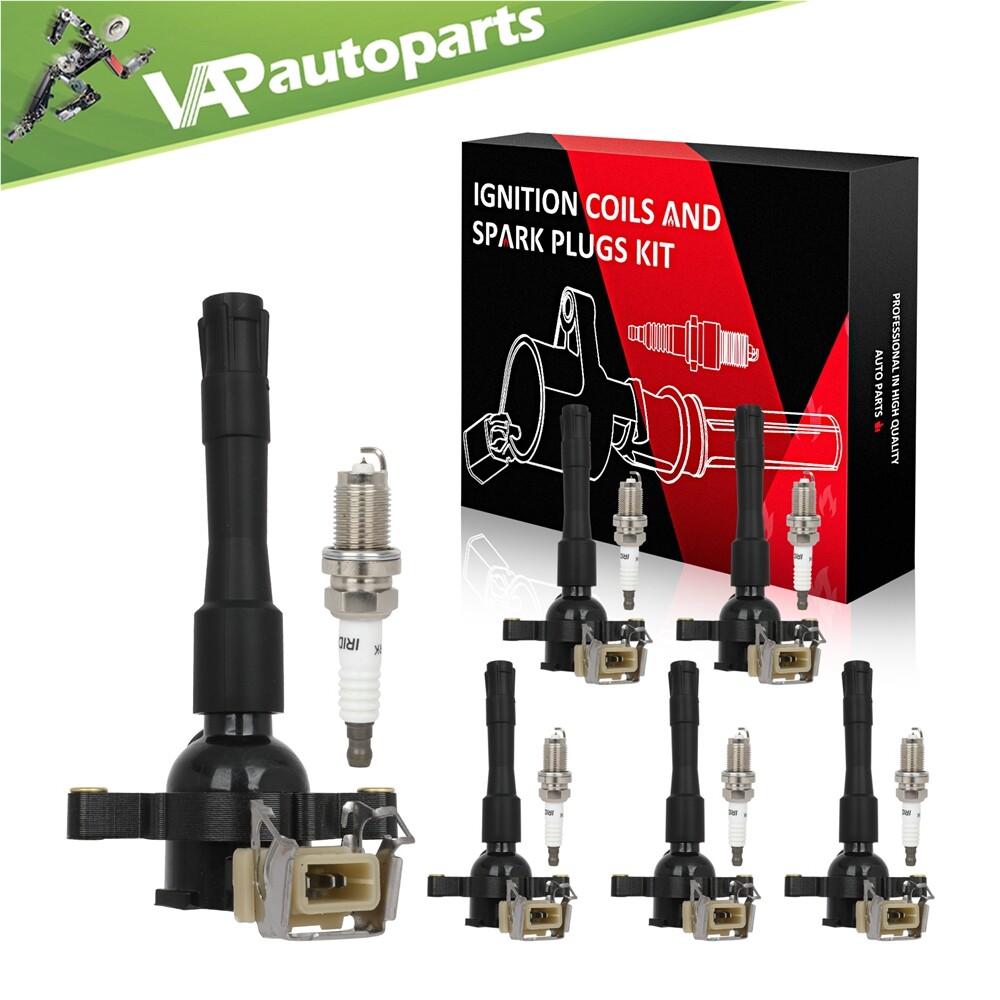 6 For 2001-2002 BMW 330Ci 3.0L L6 Ignition Coil & Spark Plug UF300