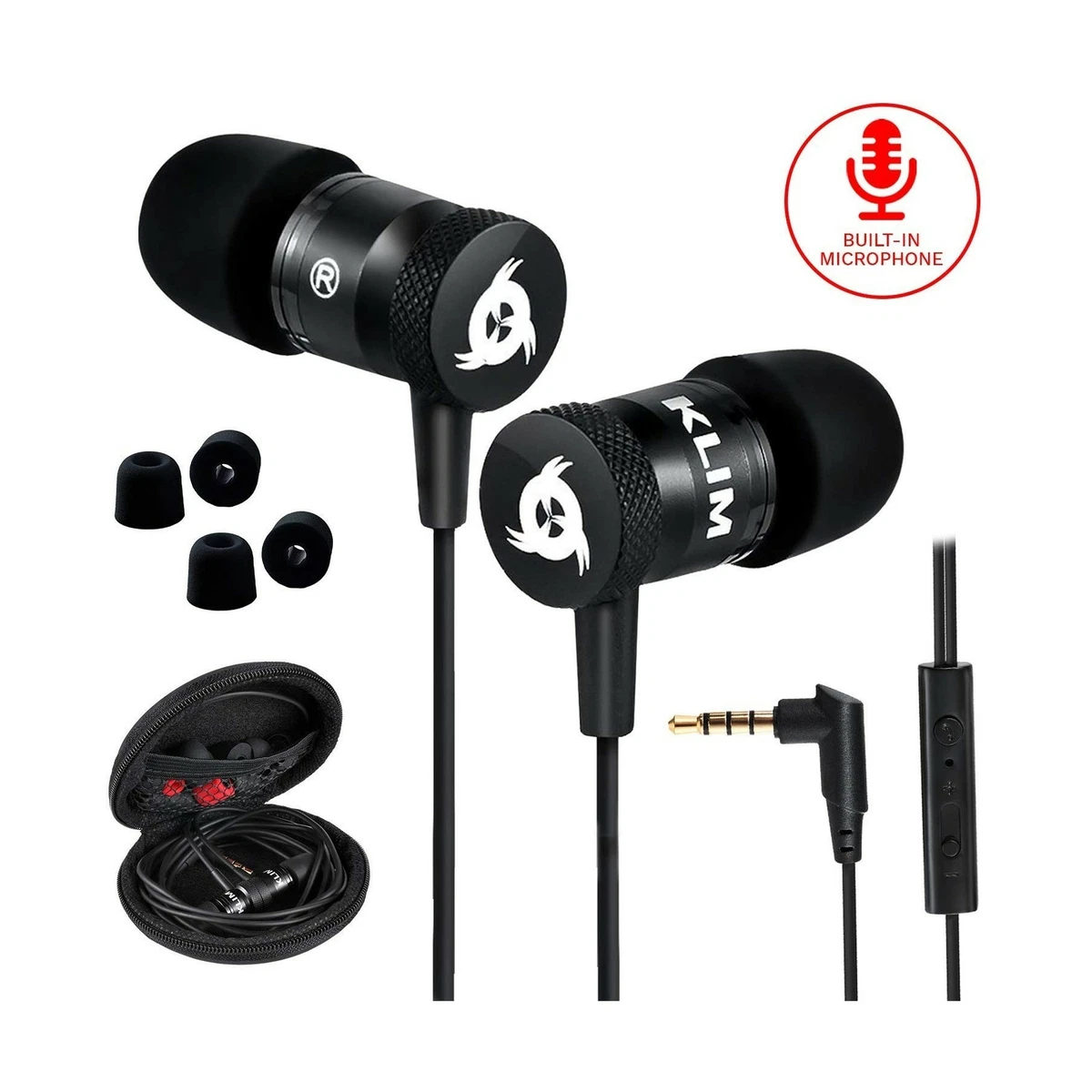 Long lasting headphones with mic sales