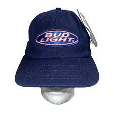 Bud Light Ball Cap Blue Adjustable made in the USA
