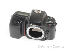 Nikon N50 AF Film Camera Body -Clean, Slightly Sticky- Good