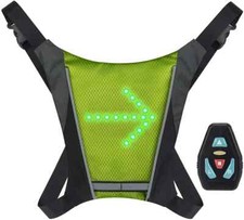 Gilet Clignotant Vélo trottinette LED Réfléchissant 5Mode Rechargeable Télécomma