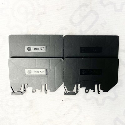 Allen-Bradley 1492-N37 Black Terminal Block-End Barrier (Lot Of 4)