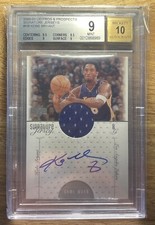 2000-01 Pros & Prospects Kobe Bryant ON-CARD Game Jersey Auto BGS 9 Mint 10 🔥 