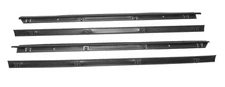 Full Door Inner & Outer Glass Weather Seal 4 Piece for 1976-1995 Wrangler & CJ7