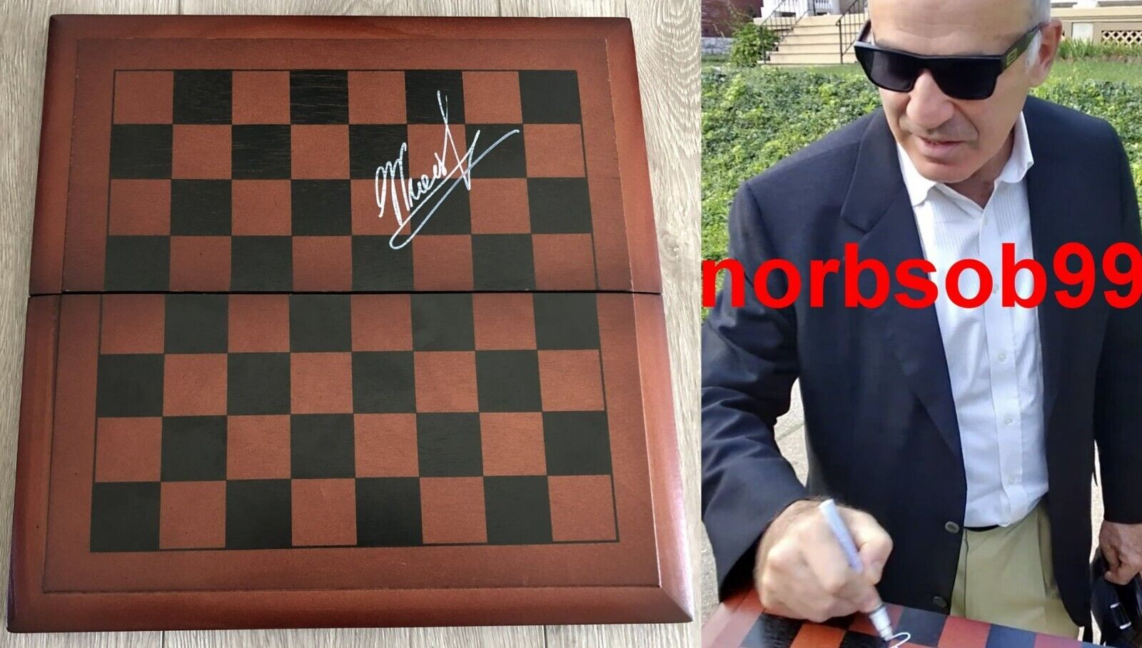 Garry Kasparov Chess Champion Grand Master Signed 8x10 Photo w/ Beckett BAS  COA