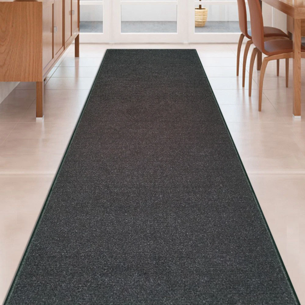 Your Choice Length & Color Solid Non-Slip Carpet Runner Rug Rubber Backed 