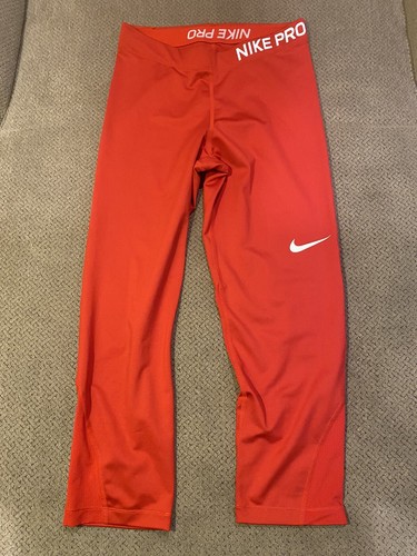 men's nike red compression pants