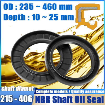 NBR Rotary Shaft Oil Seal /Lip Seal Nitrile 215mm to 406mm Shaft pick your size
