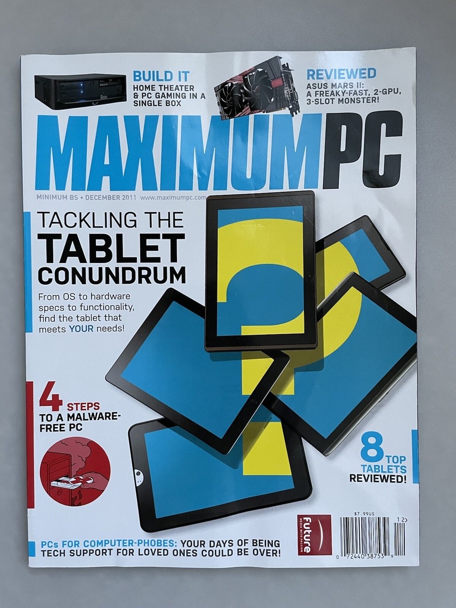 MAXIMUM PC MAGAZINE December 2011 TABLET CONUNDRUM ASUS MARS II
