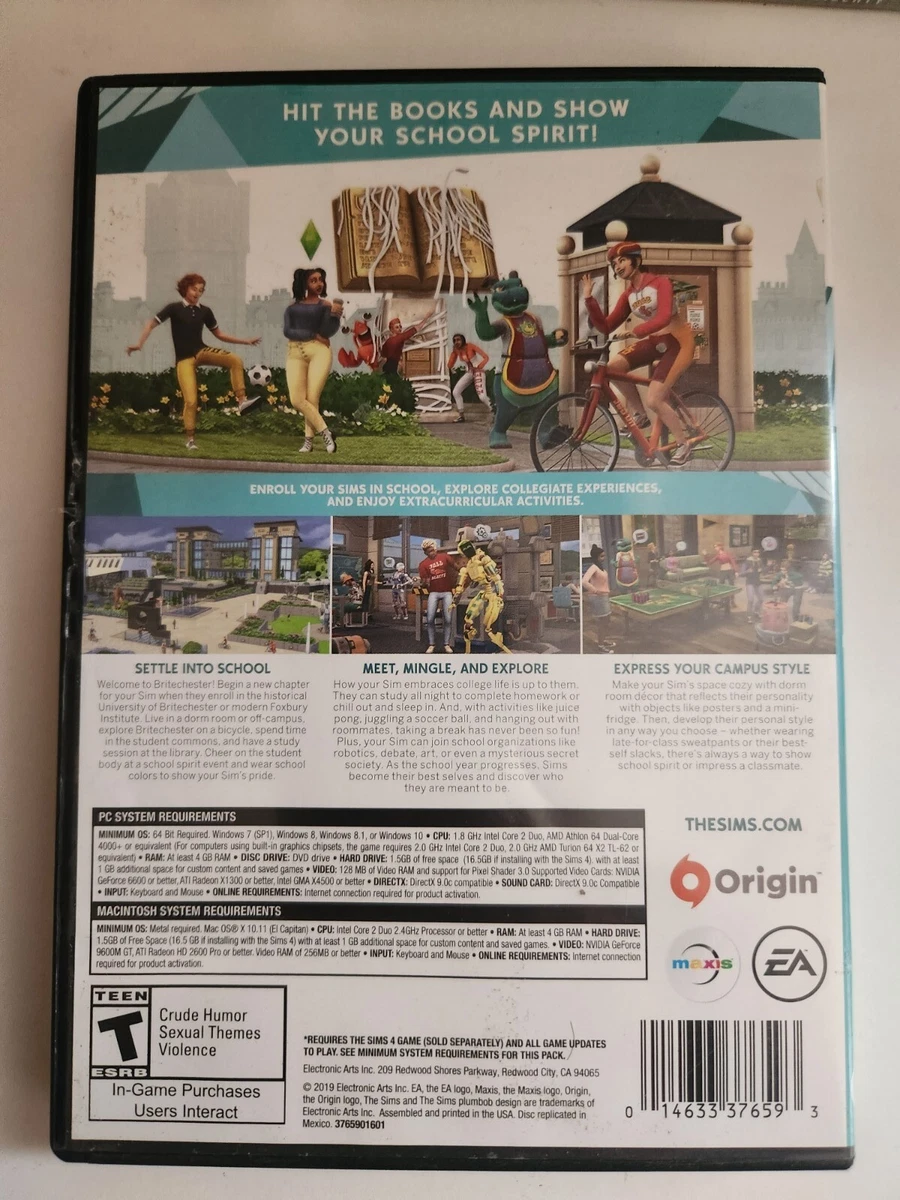 The Sims 4: Discover University já está disponível para PC