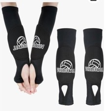 Tucnoeu Womens Volleyball Arm Pads with Protective Pads Thumb Holes Wrist Guard