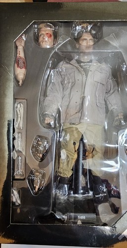 HOT TOYS TERMINATOR 1 T-800 TECH NOIR MMS136 1/6 SCALE ARNOLD SCHWARZENEGGER NEW - Picture 6 of 11