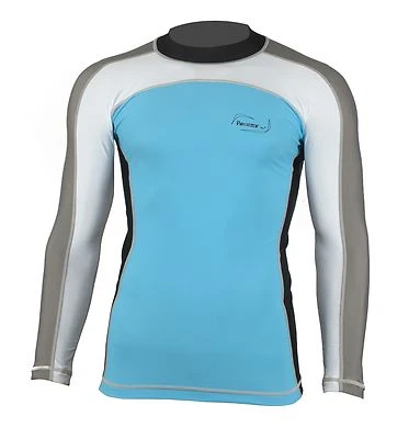 REACTOR Rash Guard Lycra Shirt Langarm für Strand Schwimmen Schnorcheln mit UV Schutz