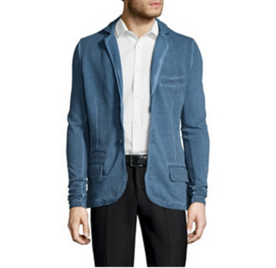 Veste Celio XL Bleu Marbré - Neuf Avec étiquettes - Style Trench Urbain