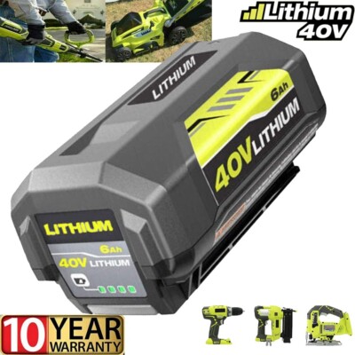 For Ryobi 40V Volt Lithium-ion 6000mAh High Capacity NEW Battery OP40602 OP40601