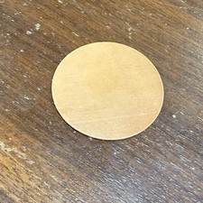 Disco fenólico para piano de 1 jugador 1/64" bajo 1-1/4" OD, 1/32" de grosor, círculo