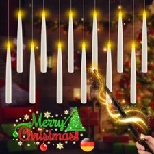 12 LED-Kerzenlicht Flackernd Harry Potter Schwimmende Kerzen mit 33cm Zauberstab