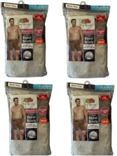 Fruit of the Loom Men's Tagless 8 Pack Black/Gray Boxer BriefUnderwear