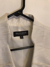 John Meyer Skirt Suit Women's Size 14W White Occasion
