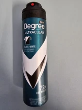 Degree Ultraclear Men Antiperspirant Dry Spray, Black/White 3.8 oz