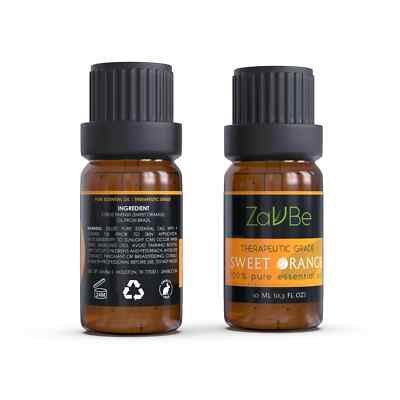 ZAVBE Orange Oil (Citrus Sinensis) 100% Pure, Natural, Therapeutic Grade