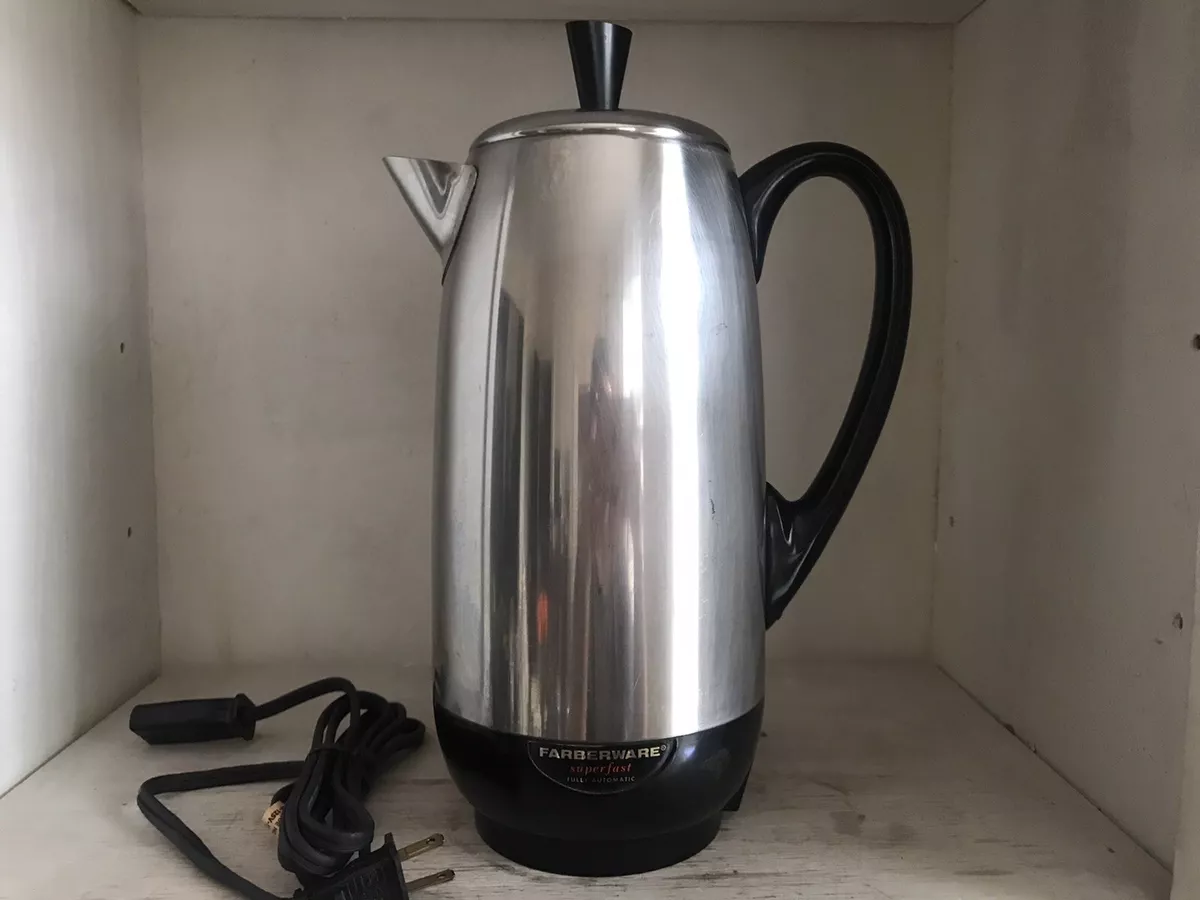 Vintage Farberware Superfast 8 Cup Electric Coffee Percolator