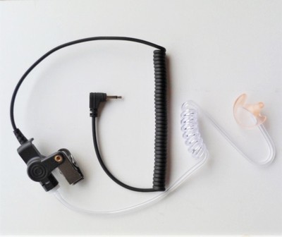 Listen Only 3.5 mm Plug Acoustic Tube Ear Piece with Ear Mold Left Side 