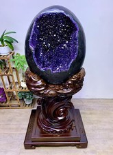 682LB Rare High quality Natural Amethyst Dinosaur Egg Quartz Crystal Mineral