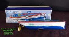 Schylling Collector Series FIREBALL Tin Speedboat Complete NIB