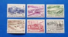 Austria Stamps, Scott 676-681 Complete Set MNH