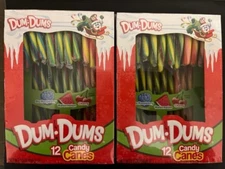 Dum-Dums  Candy Canes, 12-ct each box- (2 BOXES)
