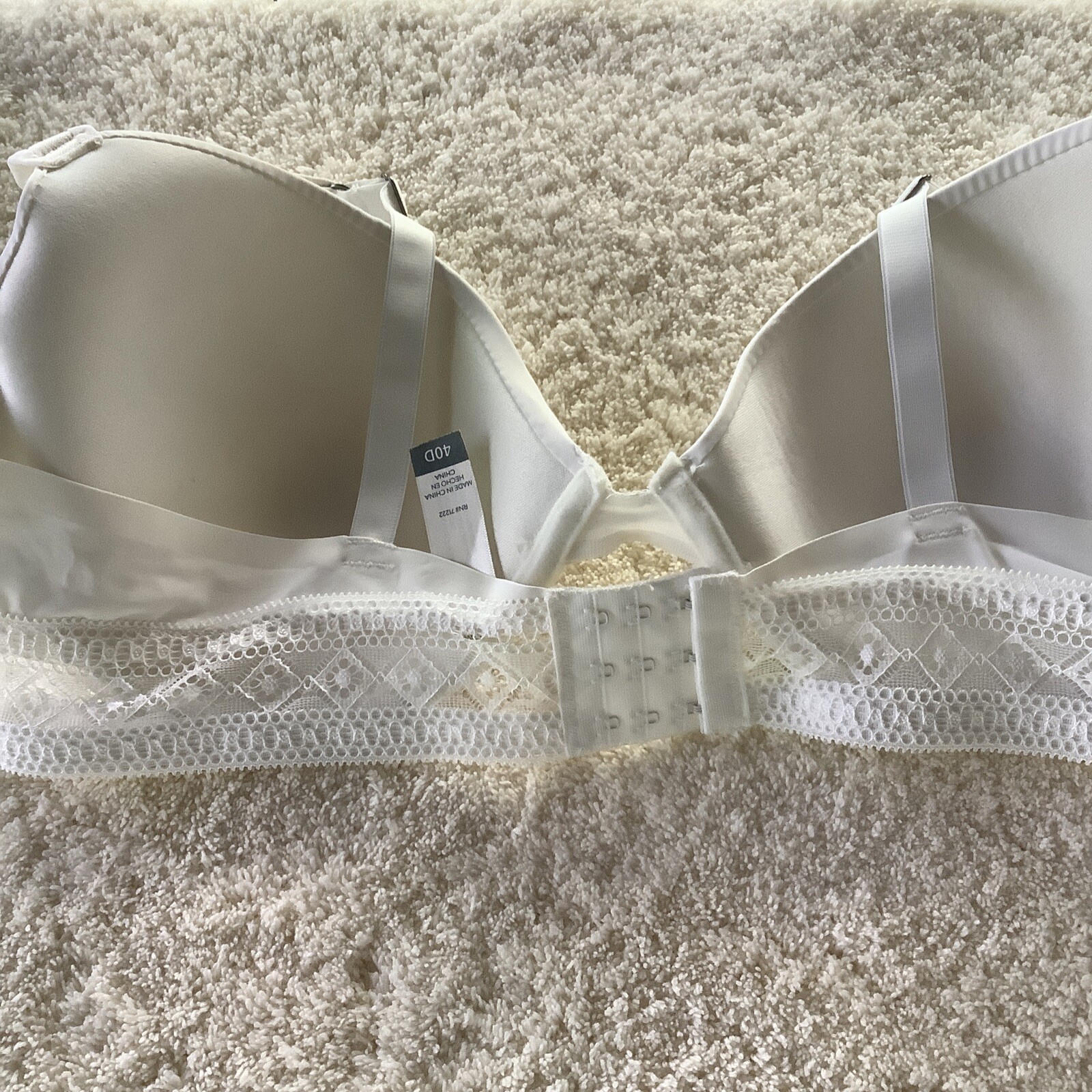 lucky brand bra 71222 padded underwire ivory 40D. nwot eBay