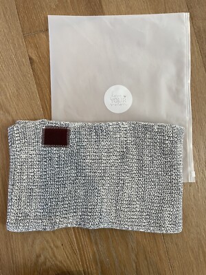 Brand New Love Your Melon Gray Speckled Infinity Scarf 100% Cotton Made in USA