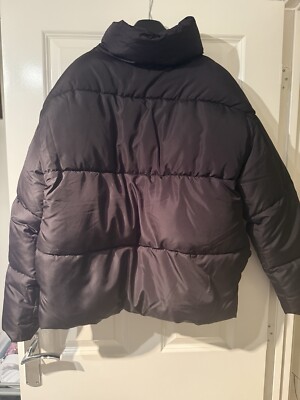 Collusion Asos Puffer Jacket Long ASOS Unisex Collusion Black