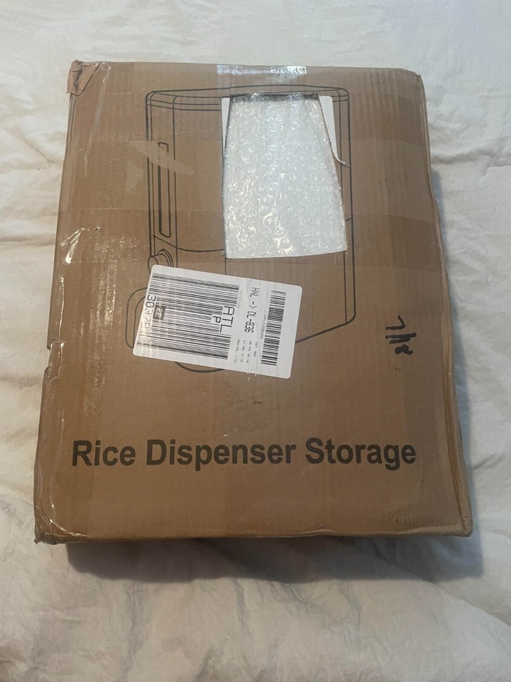 Rice Dispenser Food storage Container 25lb Capacity eBay